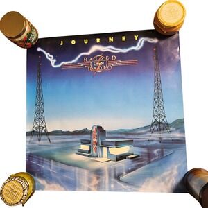 Journey Raised on Radio Vintage 1986 Promo Album Poster 23x23 CBS Records Rock